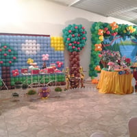 cenário em balões