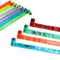 pulseiras de identificação com impressão em 1 cor 100 unidades R$100,00