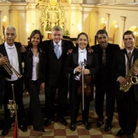 Equipe em cerimonia