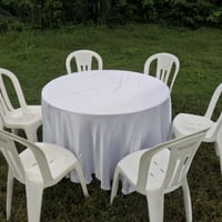 mesa red.toalha branca