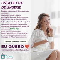 Lista de Chá de Lingerie - Quero Presente Virtual
