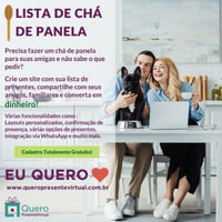 Lista de Chá de Panela - Quero Presente Virtual
