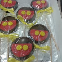 Pirulito de chocolate belga Mickey