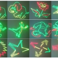 laser animado, desenhos e escreve textos