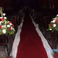 Decoração de casamento, igreja Santa Cecília