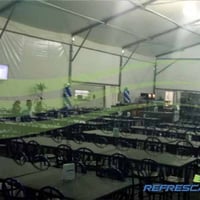 REFRESCARE - Tendas Climatizadas. Aluguel de Galpões de Lona Climatizados. Galpões Lonados climatiza