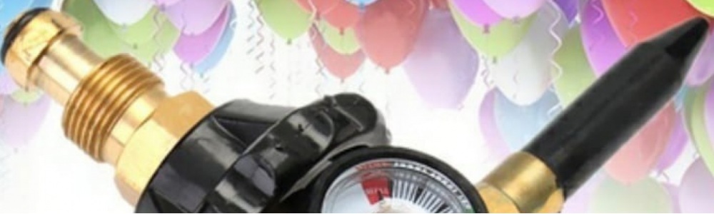 Regulador para inflar balões com gás hélio