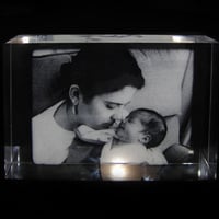 Placa de Cristal 15cmx10cmx3cm