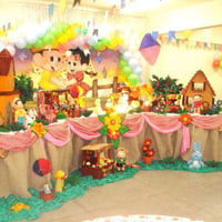 decoração infatil turma da monica  junina