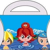 maletinha princesas fundo do mar