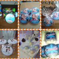 Personalização de: latinha, tubete, marmitinha, caixinha, pirulito, baton, refrigerante, agua, etc..