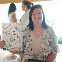 Caricatura ao vivo evento em Jaguariúna