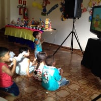 Festa infantil com vídeo