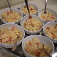 mini porção - risoto de queijo