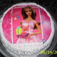 Torta com papel arroz
