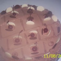 Torta de chocolate branco e ao leite