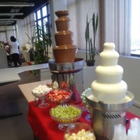 Mesa pronta para o evento