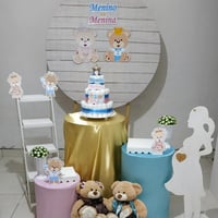 Chá revelação.
Fazemos também somente menino ou menina.
E fazemos o arco descontruido