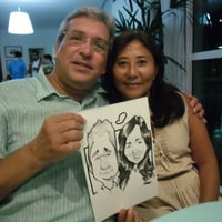 Caricatura em papel