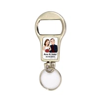 Chaveiro Abridor Personalizado, ideal para sua festa de casamento. Participará da vida dos presentea