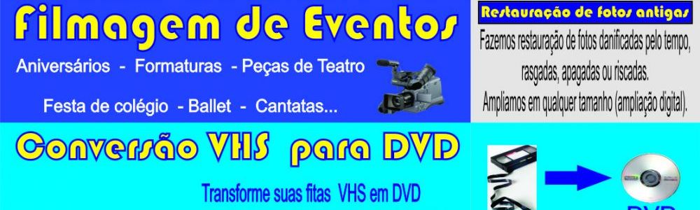 Filmagem de Eventos - Aniversários, Formaturas, Balle´s, Cantatas...