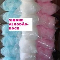 algodão-doce colorido na esteira