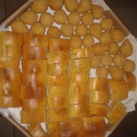 pão italiano e coxinha de frango