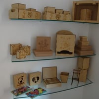 Fabricamos diversas peças em MDF com corte a laser