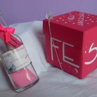 Convite box e Lembrancinha garrafinha