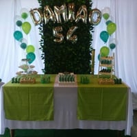 Decoração Verde e Branca