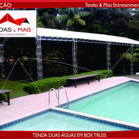 TENDA DUAS ÁGUAS EM BOX TRUSS - LOCAÇÃO
www.tendasemais.com.br