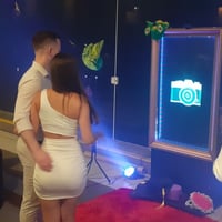 ESPELHO MÁGICO DE FOTOS INSTANTÂNEAS. Locação de para eventos. Tira fotos e imprimem na hora.