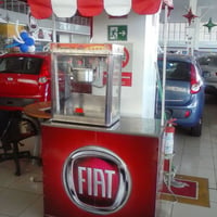 Barraquinha de Pipoca na concessionária Estação Fiat.