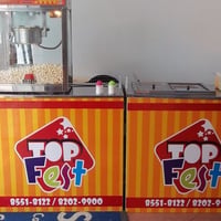 Barraquinhas de Pipoca e Cachorro Quente.