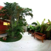 Jardim para os convidados