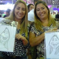 Caricatura ao vivo