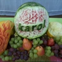 Mesas de frutas personalizadas com seu nome ou da sua empresa