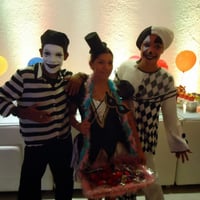 Personagens Sombras, Pierrôs, Bailarinas, Colombinas, personagens diversificados para interagir com
