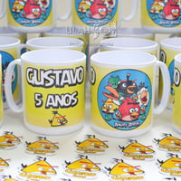 Caneca de plástico Angy Birds