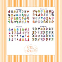 Kit com 32 tatuagens no tamanho de 3 x 4 cm cada.
Produto desenvolvido para alegrar, presentear e d