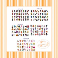 Kit com 32 tatuagens no tamanho de 3 x 4 cm cada.
Produto desenvolvido para alegrar, presentear e d