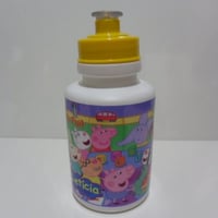 Squeeze Branco 350ml Personalizado c/tampa colorida