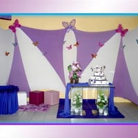 Decoração com Lycra e Malhas tensionadas