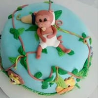 Bolo mesversário Safari
