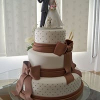 Bolo de Casamento Laços e Poás