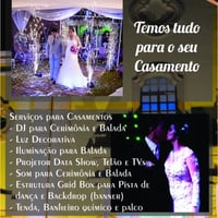 Entre os serviços que podem ser contratados com a empresa, você encontra:
DJs
Estrutura gr