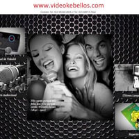 Página inicial do site da VIDEOKÊ BELLO'S