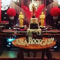Mesa de 15 Anos - Temática Festa Oscar