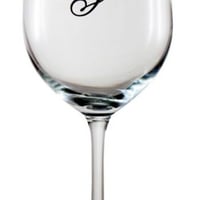 Taça de Vinho personalizada com iniciais do casal. Excelente opção de Lembrancinhas para convidados 