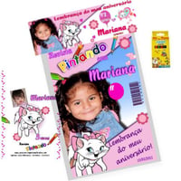 Kit revista + giz de cera R$ 3,80